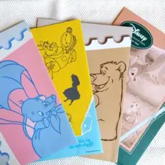 ◆千趣会◆ディズニー　キャラクターメイル◆USED中古◆レターセット◆4冊◆