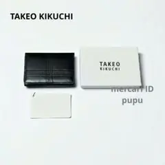 【展示品】TAKEO KIKUCHI タケオキクチ 名刺入れ カードケース 本革