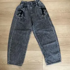 ケミカルウォッシュ　デニムパンツ　140cm 女児