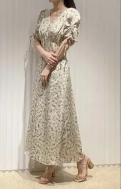 スナイデル バリエーションマーメイドプリントワンピース