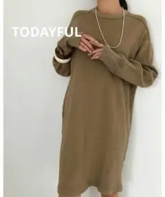 TODAYFUL ヴィンテージリブワンピースのサムネイル