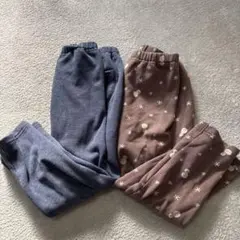 ユニクロ　裏起毛パンツ 100cm セット