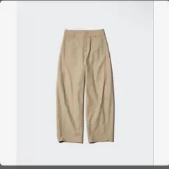 【新品】UNIQLO ジャージーバレルレッグパンツ　Mサイズ　股下64cm