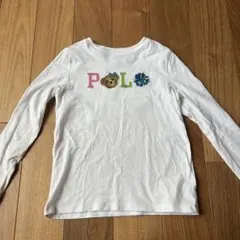 Polo 長袖Tシャツ ホワイト　くまのサムネイル