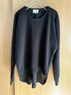 ランバン　ニット　異素材　黒