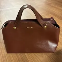 ブラウンレザー　ハンドバック