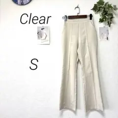 11229-2 クリア Clear カジュアルストレッチパンツ S 無地のサムネイル