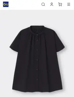 タグ付き！GU エアリーバンドカラーシャツ(半袖)
