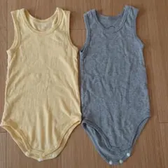 ノースリーブ 肌着 ロンパース 2枚セット 80cm