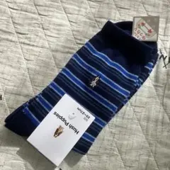 Hush Puppies ストライプソックス メンズ 25-27cm