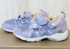 アシックス　スニーカー　ピンク×パープル　ラメ入り　16.5cm