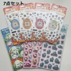 新品★Sanrio いないいないばあ たまごっち ぷっくりシール 7点セット