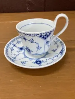 ロイヤルコペンハーゲン 脚付き モカカップ＆ソーサー 美品 希少 