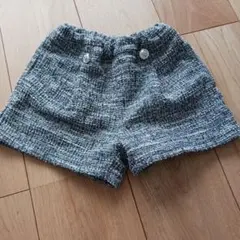 ブランシェス branshes 110cm ツイード風ショートパンツ