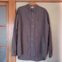 Columbia ボタンダウン長袖シャツ ブラウン