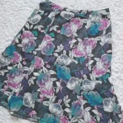 Laura Ashley フレアスカート 13号 花柄