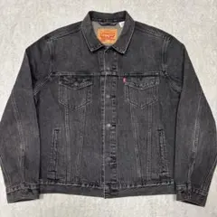 美品✨L リーバイス 72334 先染めブラック デニムジャケット70506型