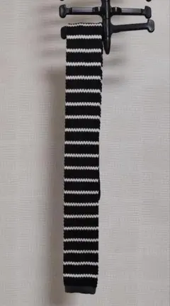 ニットタイブラック