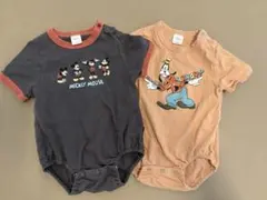 futafutaミッキー＆グーフィー ロンパース 70