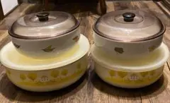 未使用 非売品 丸美屋 ピヨちゃん&コッコちゃんのホーロー製 お鍋