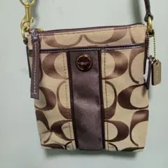 상태좋음 COACH シグネチャー ショルダーバッグ 브라운