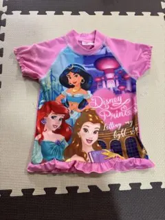 ディズニープリンセス 水着 100cm ラッシュガード　半袖