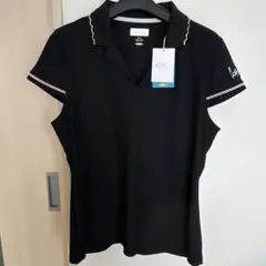 【新品】Greg Norman レディースブラック ゴルフ　ポロシャツ 半袖