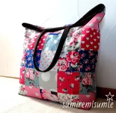 キャスキッドソン✤ハンドメイド✤エコトートバッグ✤薄手コットン✤ナイロン裏地付き