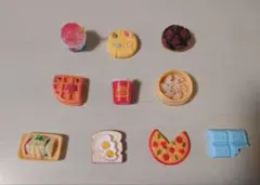 ミニチュア 食玩 食べ物 食品ミニフィギュア バスボール玩具 10個セット