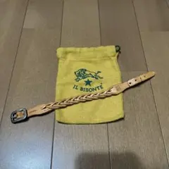 IL BISONTE 編み込みレザーブレスレット