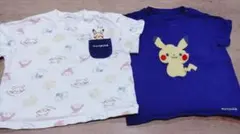 モンポケ　90cm Tシャツ ２枚セットのサムネイル