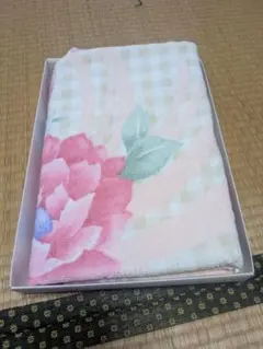 花柄タオルケット 綿100%