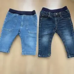 ベビー デニムパンツ 2本セット