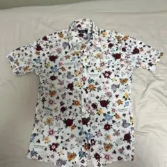 BURBERRY BLACK LABEL 花柄 半袖シャツ サイズ2のサムネイル