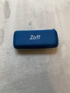 Zoff メガネケース 青