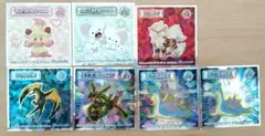 ポケモンウエハースシール 黒いレックウザ　ラプラス等 7枚セット