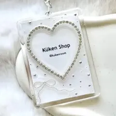 【u-9035】トレカキーホルダー カードケース 硬質 レジン デコ