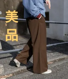 ニコアンド　グルカパンツ　L 美品　ワイドパンツのサムネイル