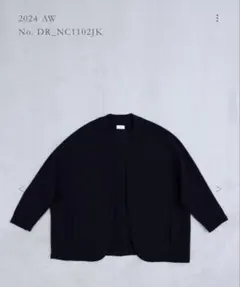 ノーカラージャケット DR_NC1102JK サイズ5 メンズ ブラック