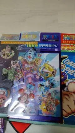 ワンピースファイルと本のセット