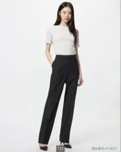ユニクロ　ストレッチパンツ　ブラック　M