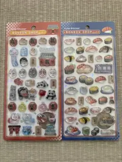 和柄 ボンボンドロップシール 東京観光 お寿司 2枚セット