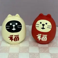 デコレ　コンコンブル　福猫だるま紅白