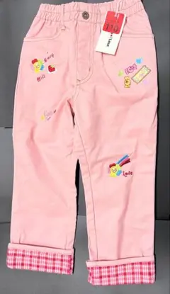 子供服 ズボン ピンク プティットフルール 110 パンツ 新品タグ付 スイーツ