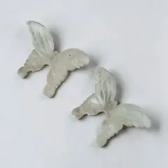 No.551✴︎蝶 ピアス・イヤリング✴︎ホワイト 小ぶり かわいい 韓国風