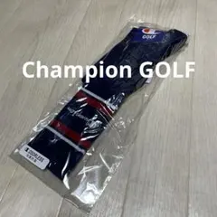 新品　Champion GOLF ハイソックス　レディース　ネイビー