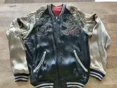 極美品◆AVIREX レザー ライダース ジャケット ドラゴン 龍 L AVIREX】アヴィレックス『ドラゴン 龍 ハンドペイント レザー