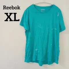 Tシャツ Reebok XL ターコイズ 半袖Tシャツ スポーツウェア ヨガ