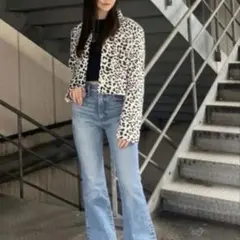 【未使用】 レオパード柄 MOUSSY ヒョウ柄ジャケット
