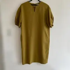 美品⭐︎BEAMS LIGHTS キーネック パフスリーブ ワンピース 38のサムネイル